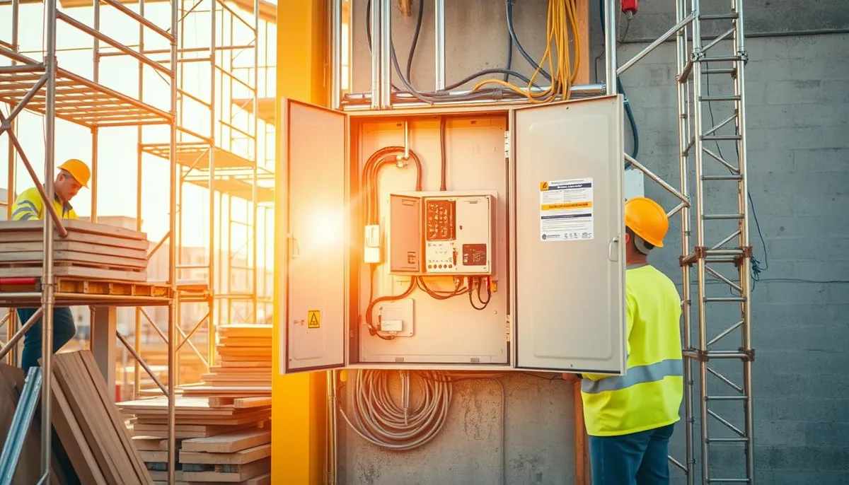 installation raccordement provisoire chantier