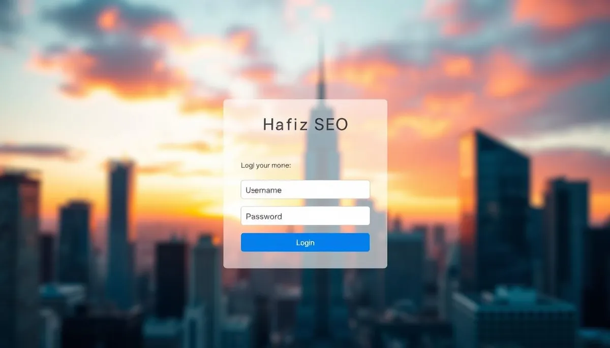 Hafiz SEO Tools login interface