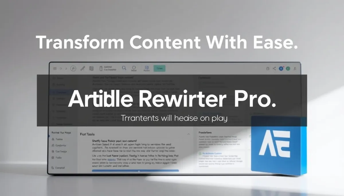 Article Rewriter Pro interface