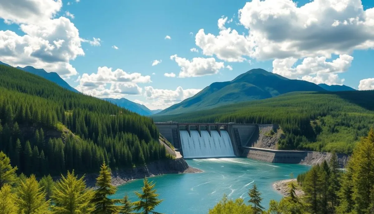 Barrage hydroélectrique au Québec