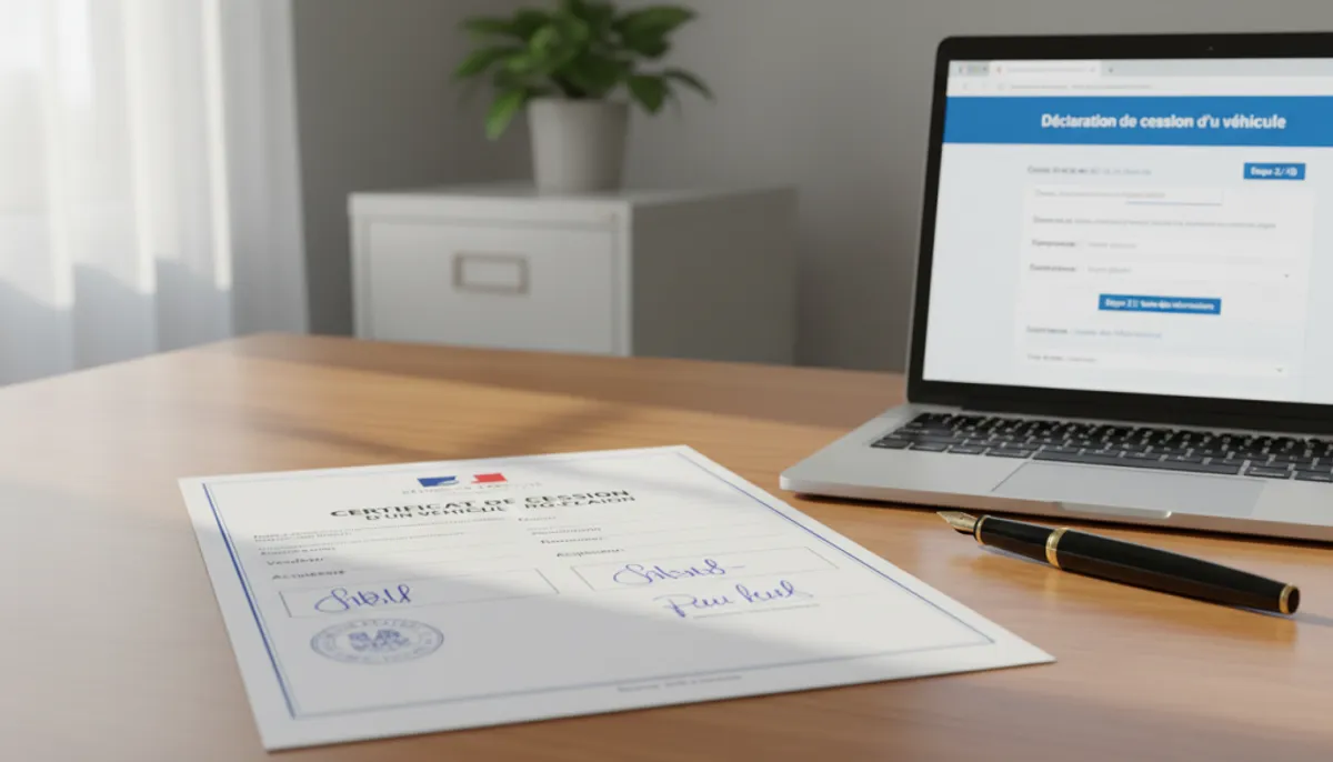 certificat cession véhicule