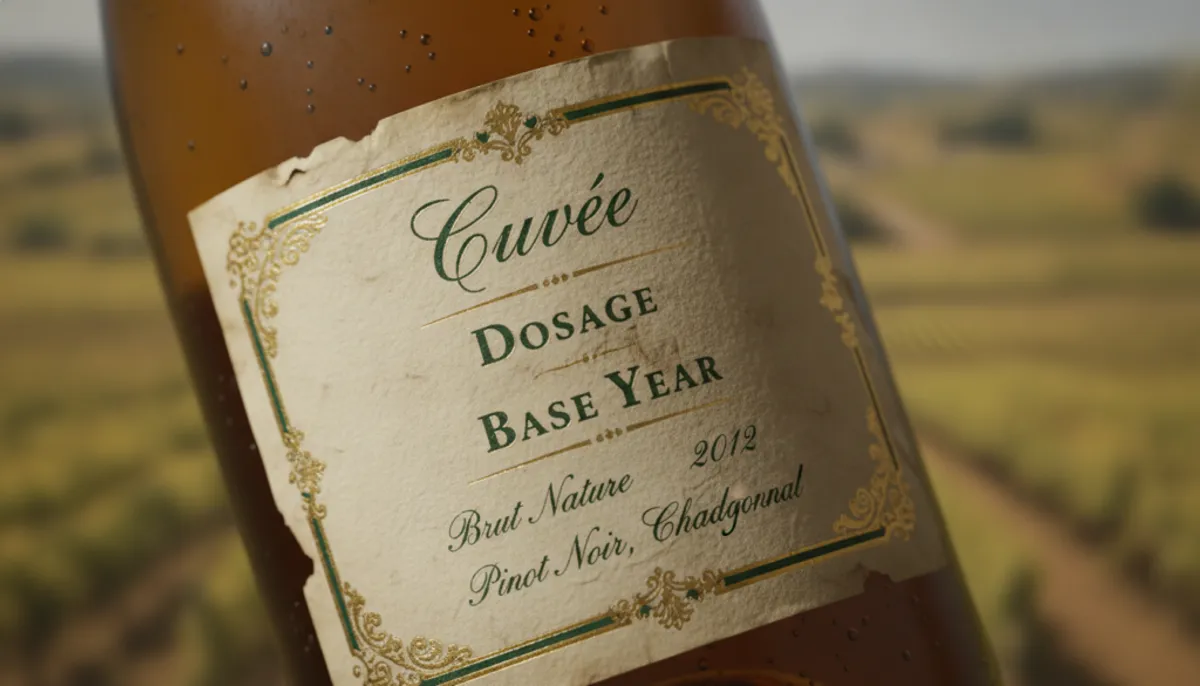 champagne back label explained