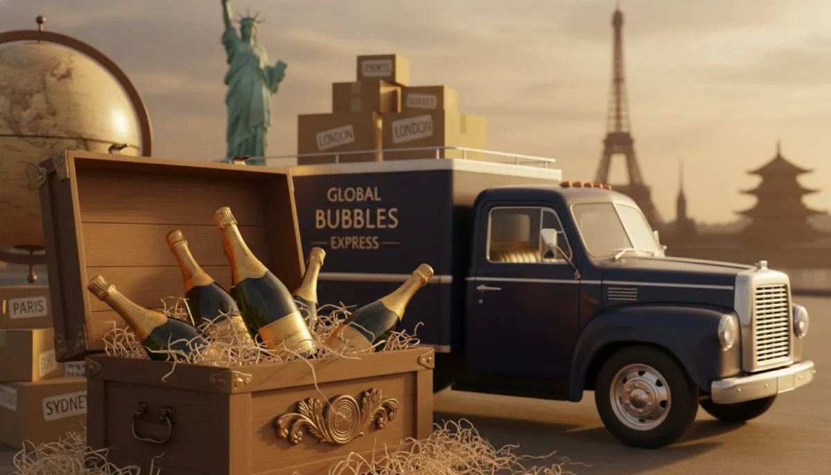 champagne shipping worldwide