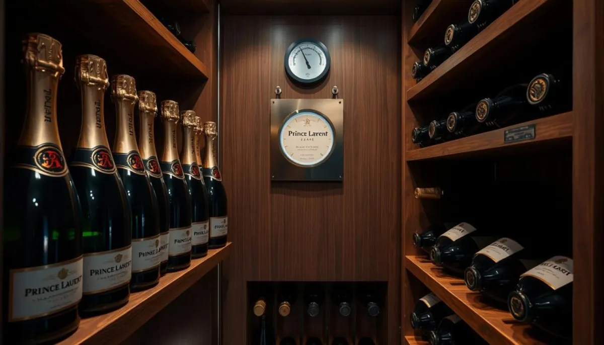 Champagne storage temperature