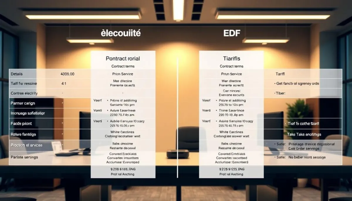 Comparaison tarifs électricité professionnelle Comparaison tarifs électricité professionnelle