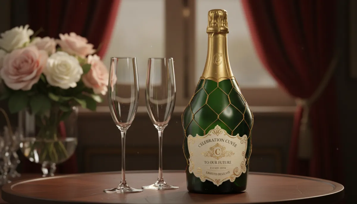custom bottle champagne