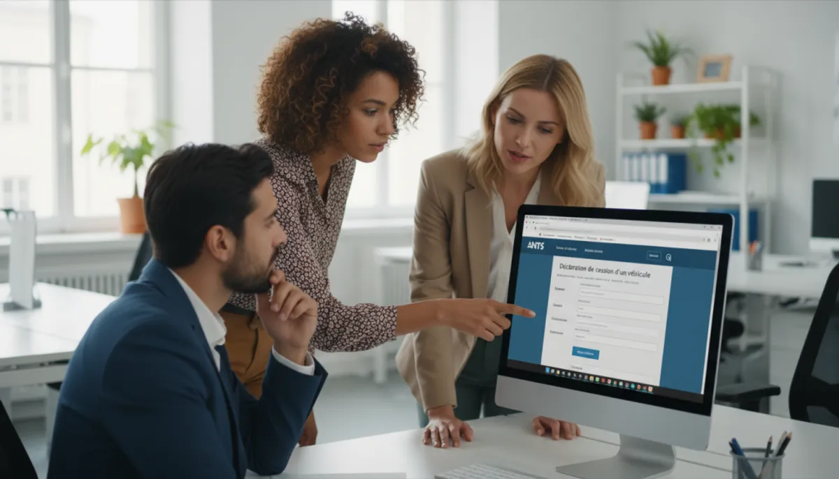 Déclaration en ligne pour cession de véhicule