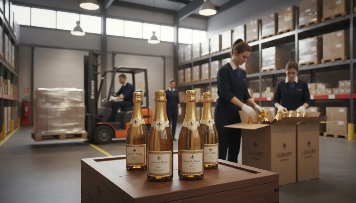 global export logistics sparkling wine