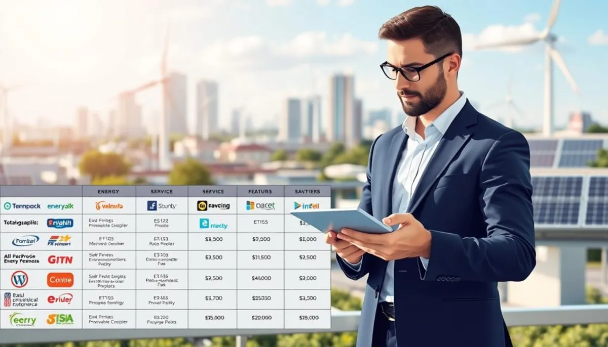 Guide comparatif fournisseurs énergie Guide comparatif fournisseurs énergie