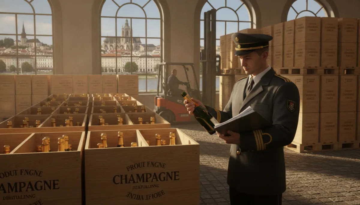 importing champagne into Austria