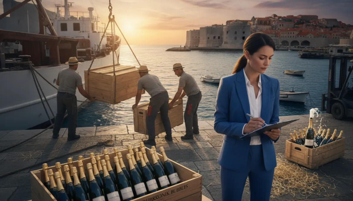 importing champagne into Croatia