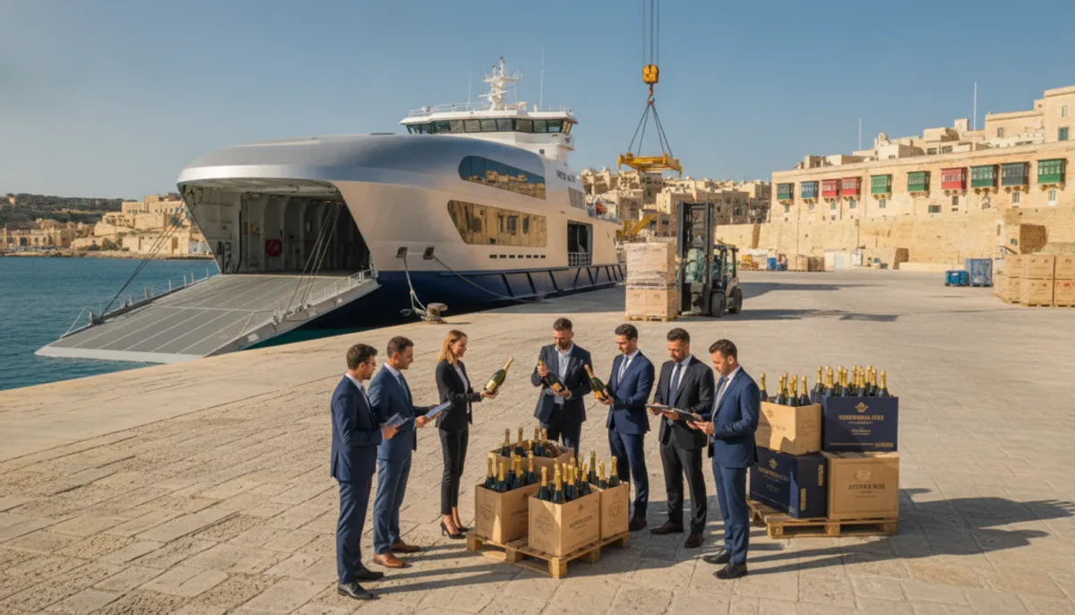 importing champagne into Malta