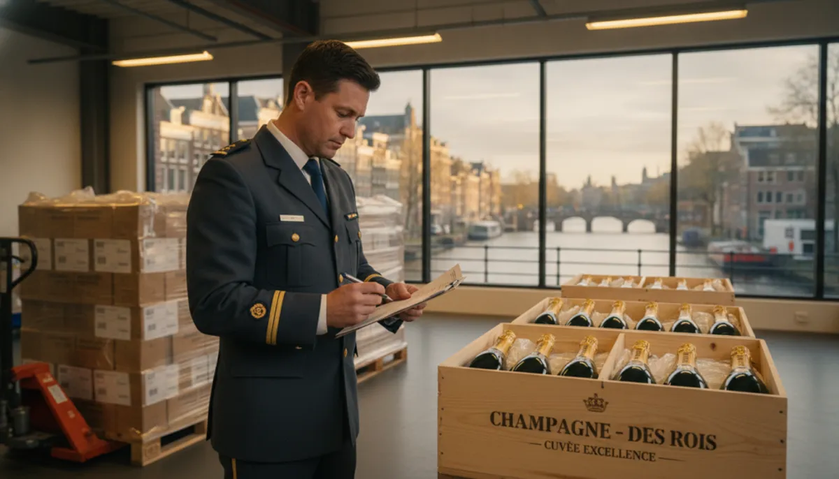 importing champagne into Netherlands