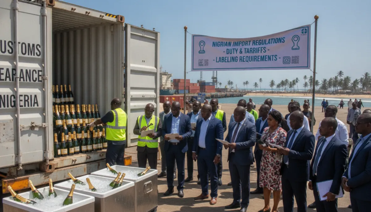 importing champagne into Nigeria