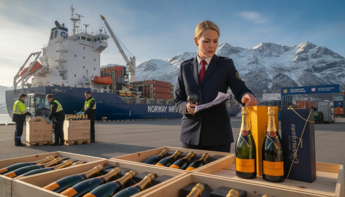 importing champagne into Norway