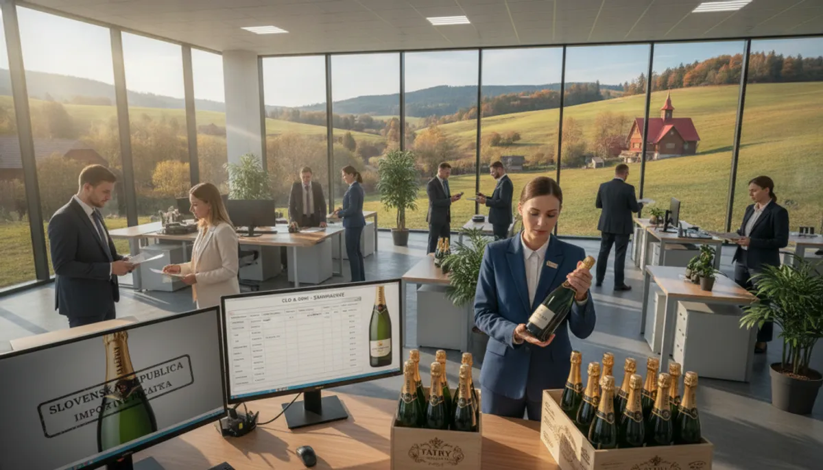 importing champagne into Slovakia