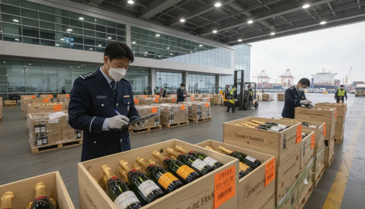 importing champagne into South Korea