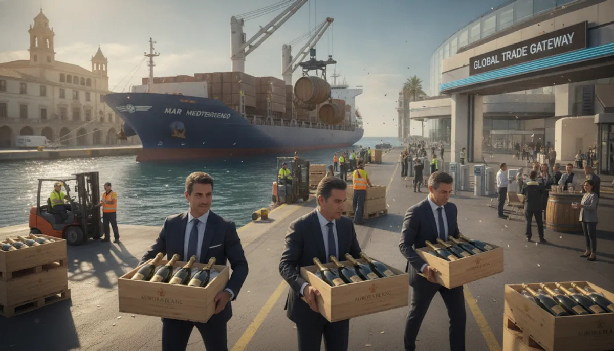 importing champagne into Spain
