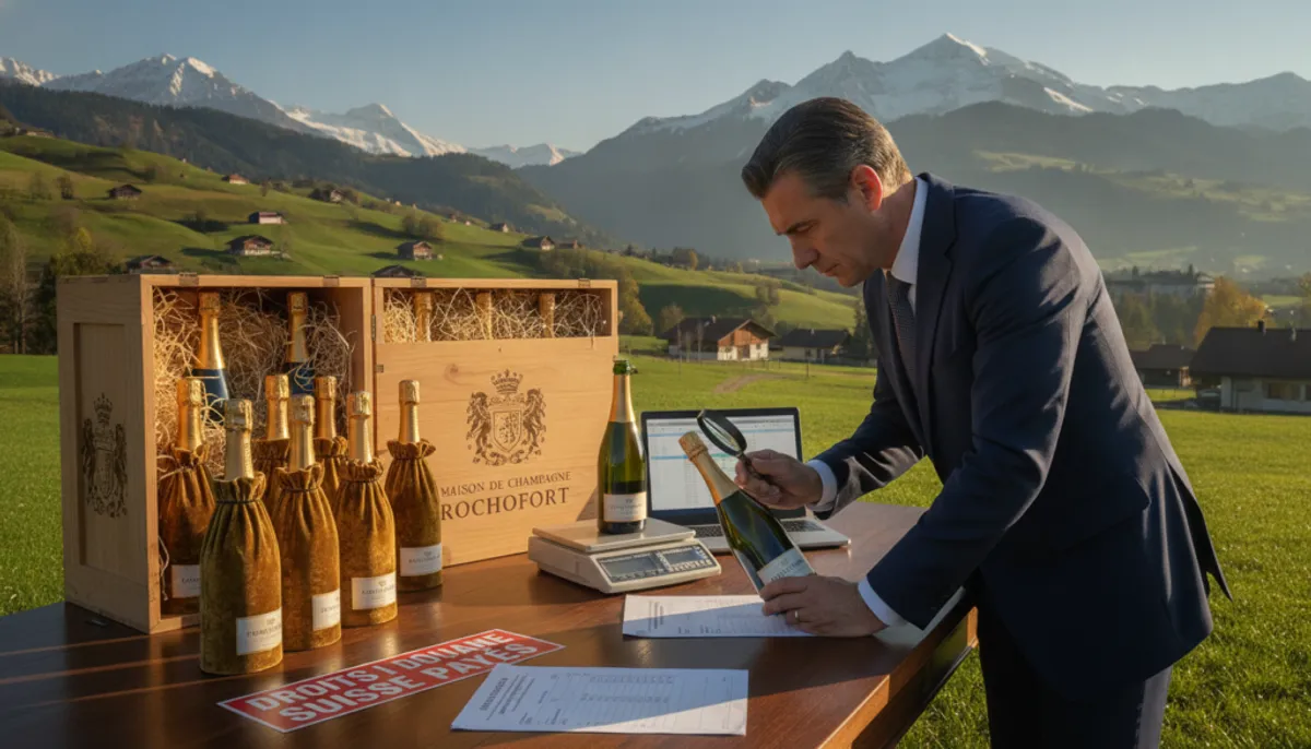 importing champagne into Switzerland