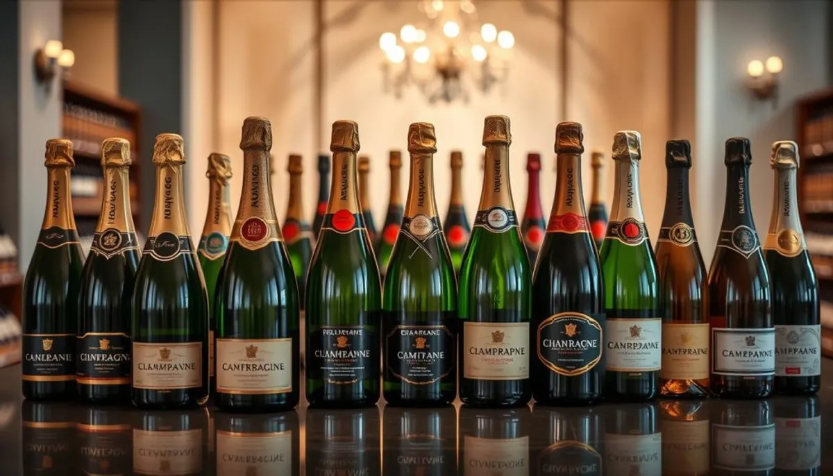 Mid-range premium champagne selections